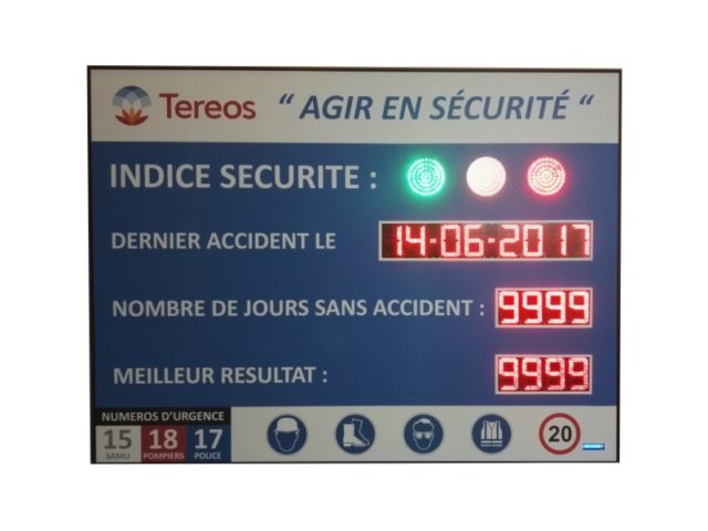 Tereos France - Panneau sécurité