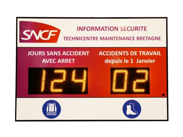 SNCF - jours sans accident