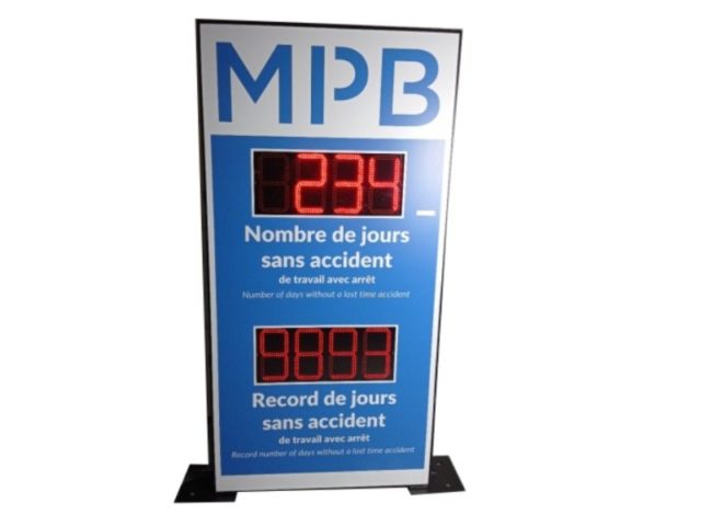 MPB - Chiffres digitaux de 24cm de hauteur